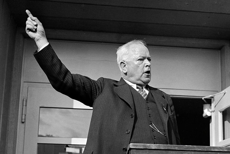Le socialiste suisse Robert Grimm, organisateur de la Conférence de Zimmerwald