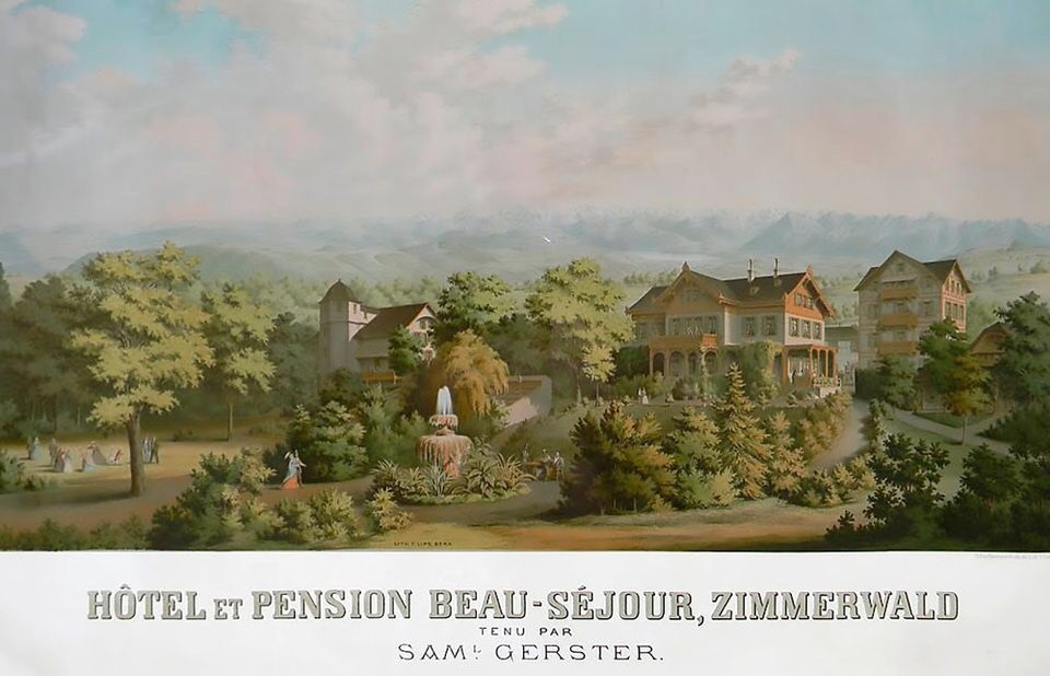 L'Hôtel et pension Beau-Séjour, lieu de la Conférence