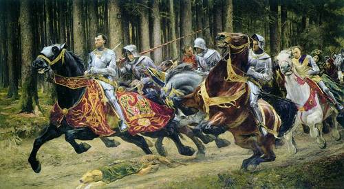 Eugène Burnand. La fuite de Charles-le-Téméraire (1895). © Musée Eugène Burnand. Moudon
