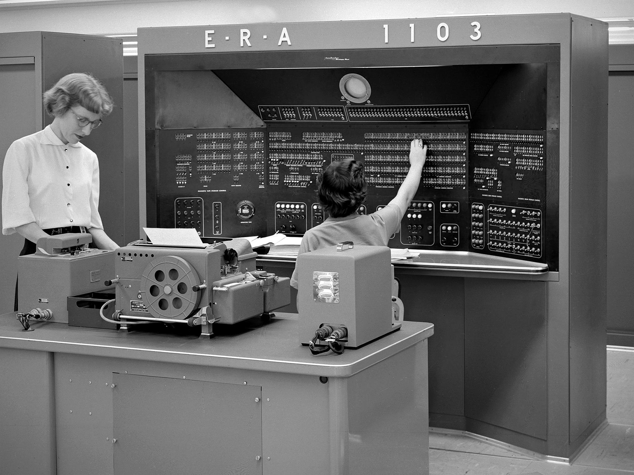 Crédit image : Un ordinateur E.R.A./Univac 1103 dans les années 1950. *Hum Images/Alamy*